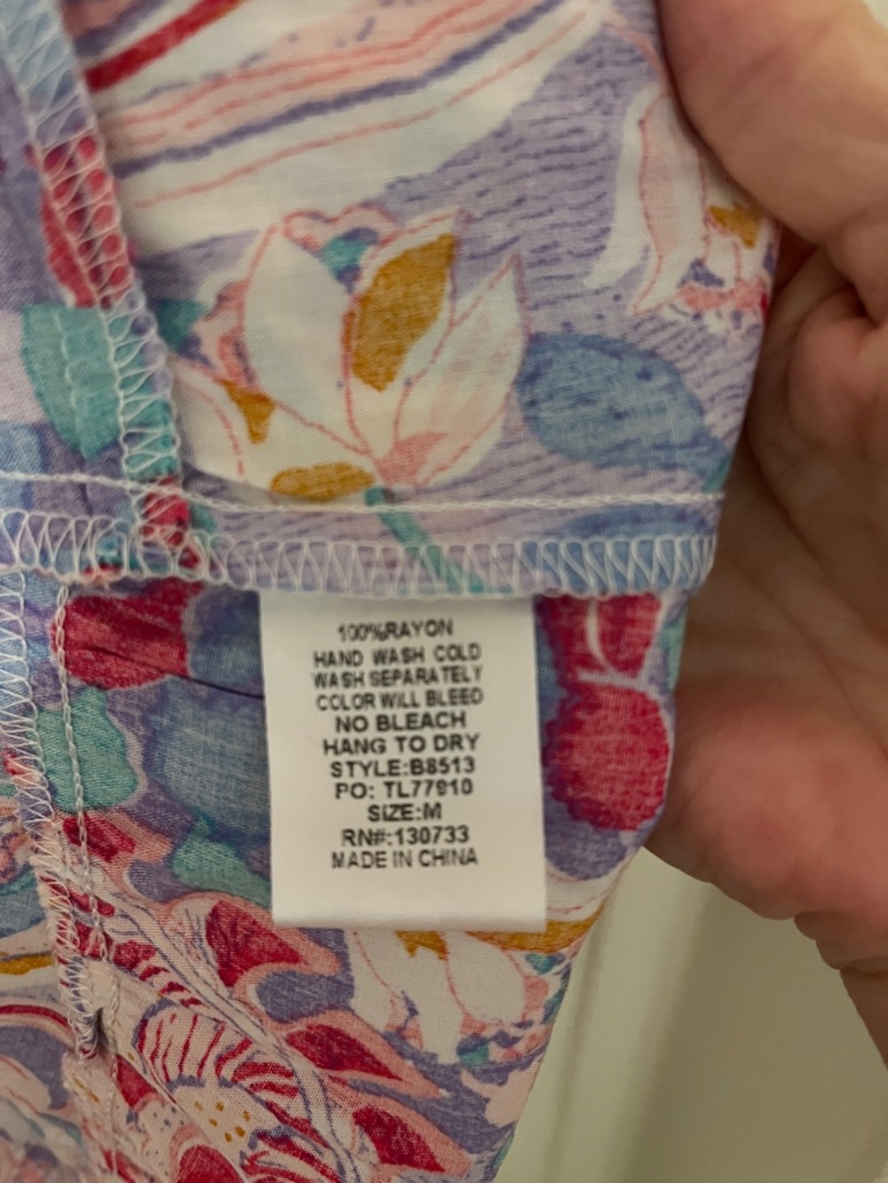 Umgee Lavender Tie-Front Boho Dress new with tags! M - Picture 6 of 6
